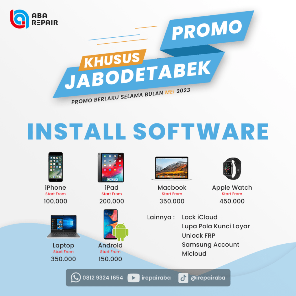 INSTALL ULANG SOFTWARE PROMO MEI 2023