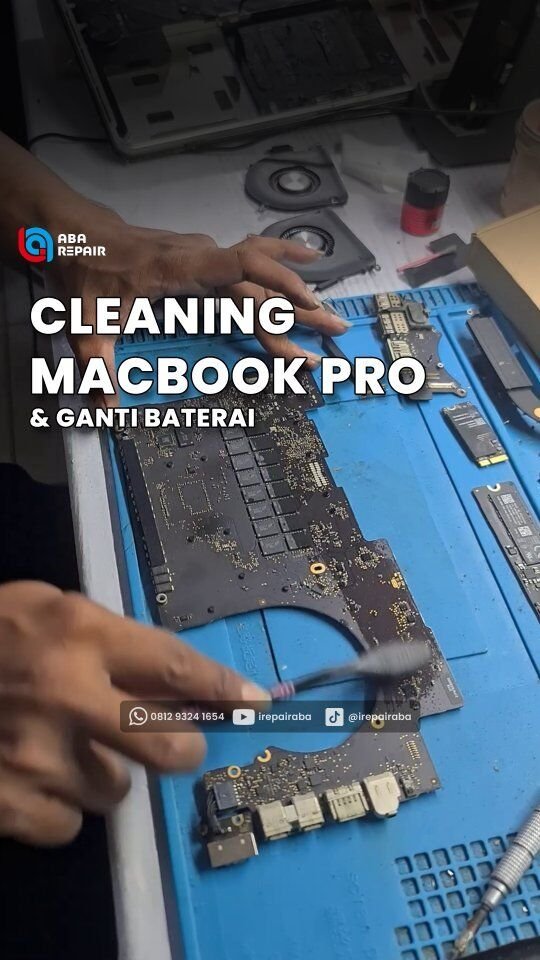 Jangan sampai Macbook kamu kotor‼️ Pake jasa Cleaning Macbook di ABA Repair aja😉

Kali ini ada Macbook Pro dengan kondisi baterai "Replace Soon", langsung aja kita ganti baterai Macbook dan agar performa semakin joss🚀 kita full cleaning & ganti Thermal Paste pada Macbook

#macbook #macbookpro #macbookrepair #servicemacbook #servicemacbookjakarta #servicemacbookdepok #servicemacbookbandung #servicemacbookbali #servicemacbooktangerang